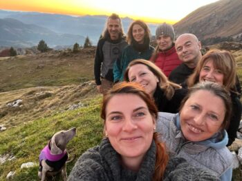 Momento ludico in montagna durante il seminario residenziale sulle Trappole della Mente a Novembre 2021